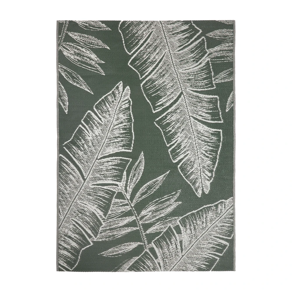 2 Tone Leaf Outdoor Rug