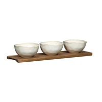 Set of 3 Bowls With Tray