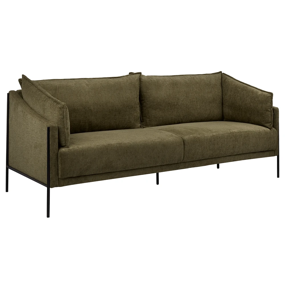 3 Seat  Green Sofa