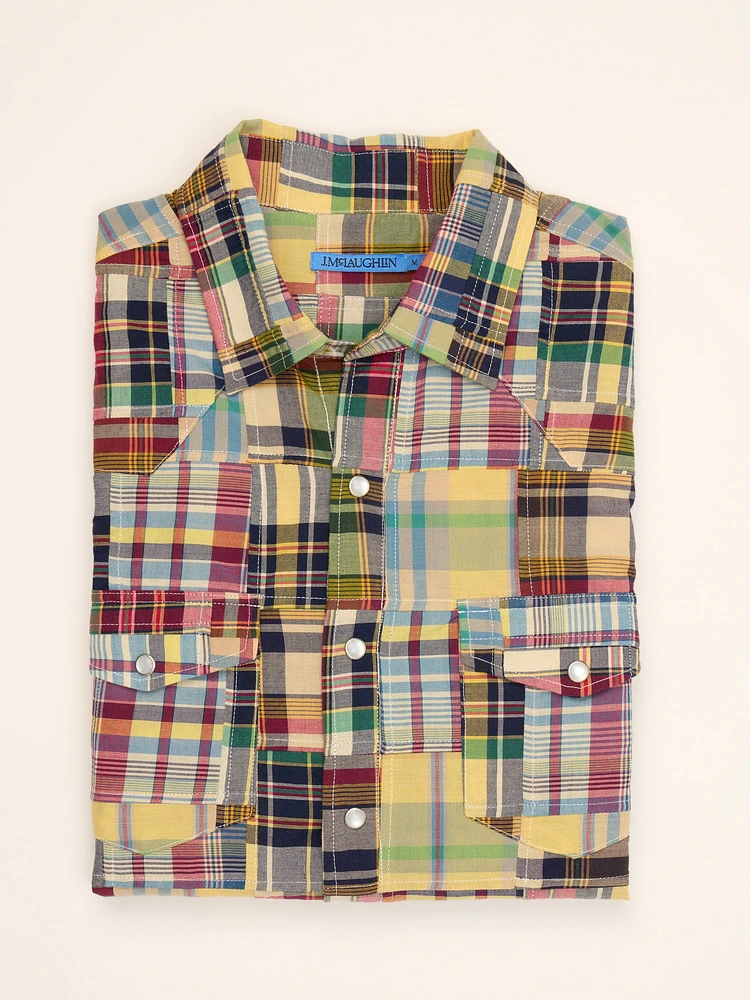 Ace High Woven Shirt Patchwork