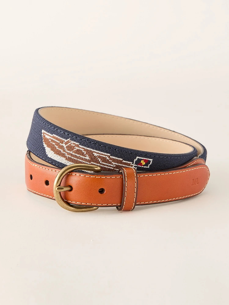 Needlepoint Belt Chris Craft