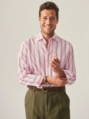 Club Classic Fit Shirt Candy Stripe: J.McL x Thomas Mason