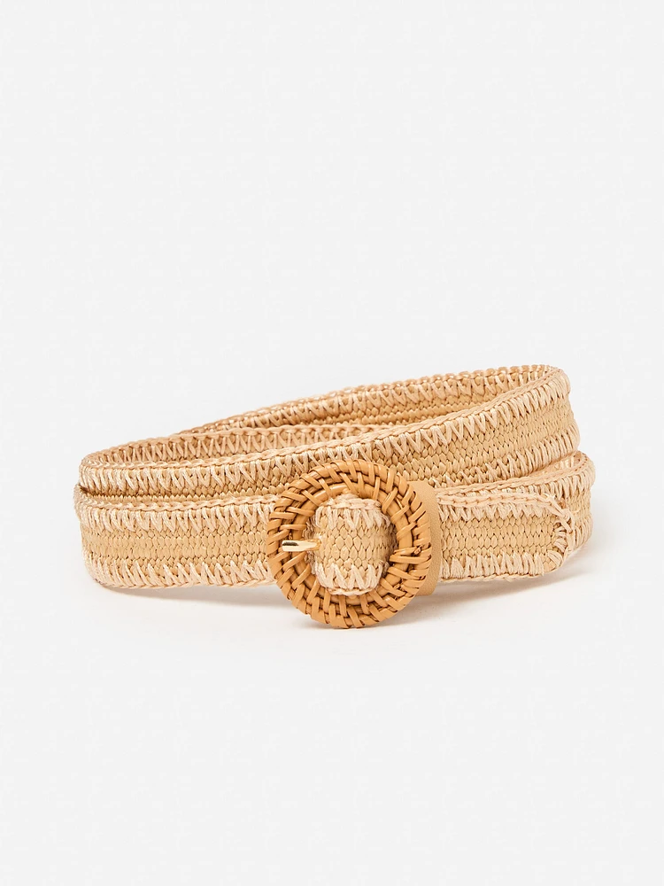 Mini Popie Grasscloth Belt