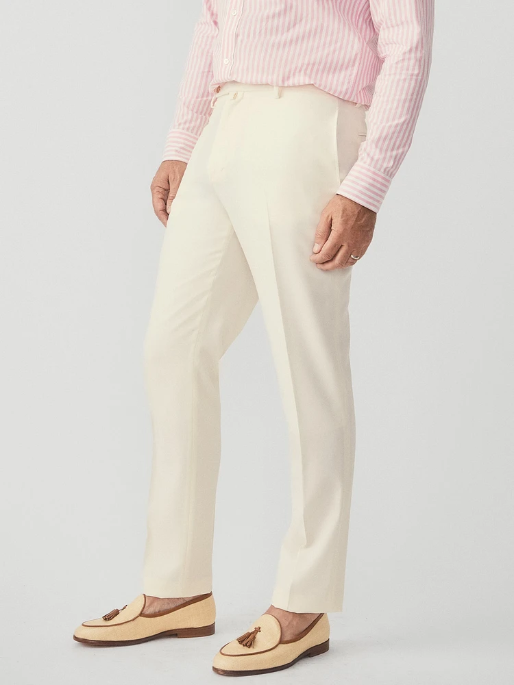 Wool Gaberdine Oxford Pants
