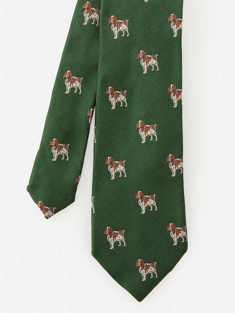 Silk Tie in Dog