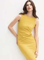 Fitted Pleated Waist Dress