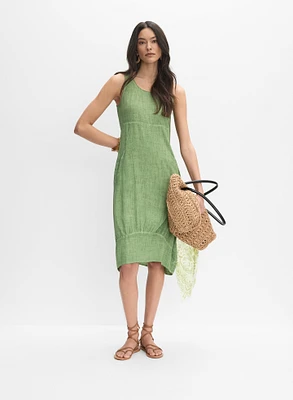 Scoop Neck Midi Dress