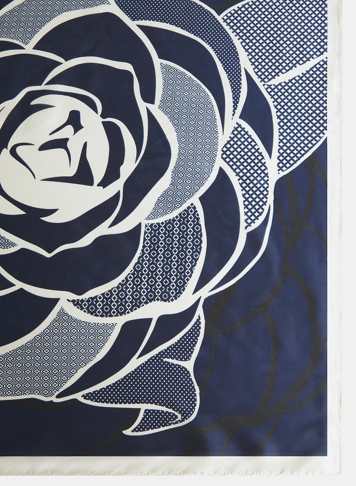 Foulard à imprimé floral