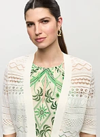 Pointelle Knit Bolero