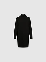 High Neck Sweater Dress