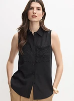 Crochet Pocket Blouse