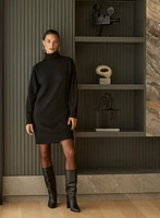 High Neck Sweater Dress