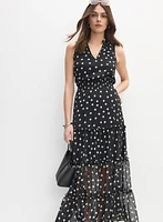Robe maxi à pois