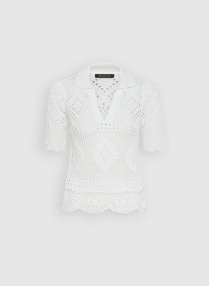 Crochet Knit Pullover