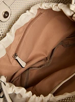 Perforated Drawstring Handbag