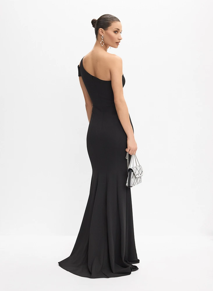 Asymmetric One-Shoulder Gown