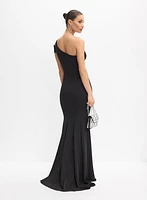 Asymmetric One-Shoulder Gown