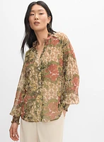 Paisley Print Blouse