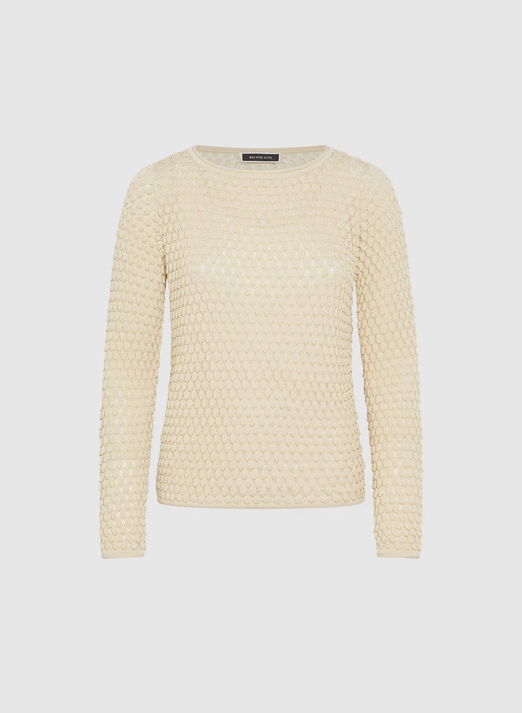 Pull en tricot textur