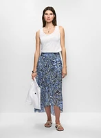 Embroidered Linen-Blend Tank Top