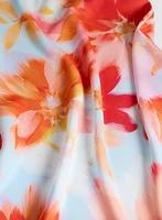 Blouse sans manches à motif floral