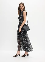 Robe maxi à pois