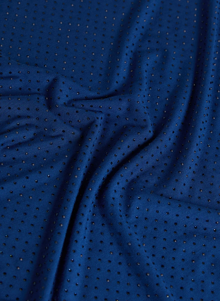 T-shirt à embellissements de pierres