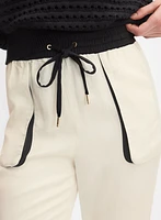 Contrast Waistband Pants