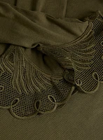 Haut à poignets en dentelle