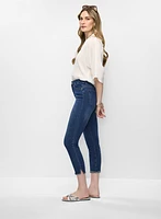 Capri en denim à jambe étroite