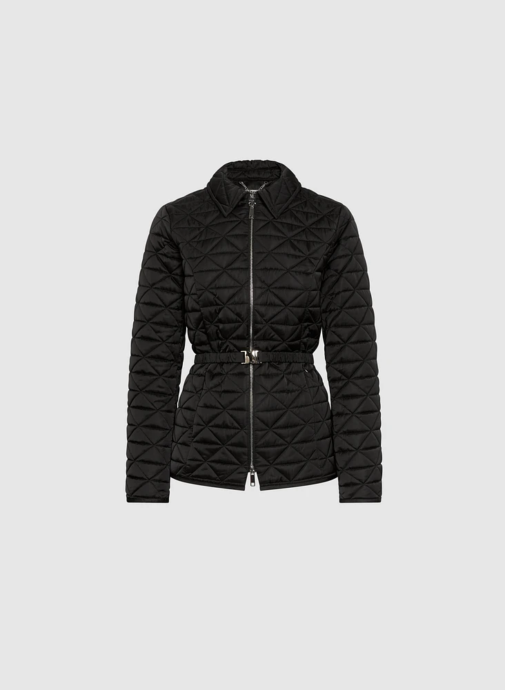 Manteau matelassé à ceinture