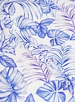 Leaf Print Linen Dress