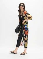 Printed Chiffon Maxi Top