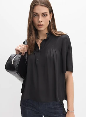 Stand Collar Blouse
