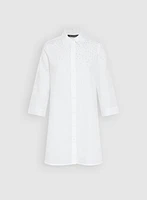Cotton Rhinestone Embellished Blouse
