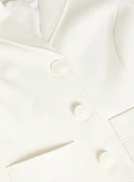 Cropped Rounded Hem Jacket