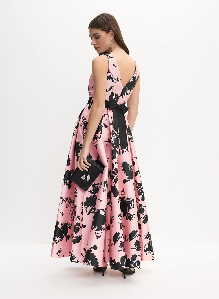 Floral Bow Embellished Gown