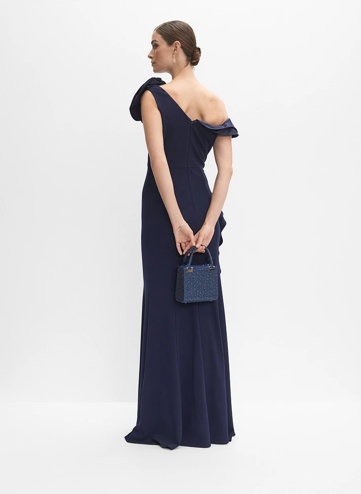 Robe asymétrique à volants