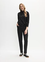 Stud Detail Scuba Top
