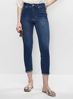 Capri en denim à jambe étroite