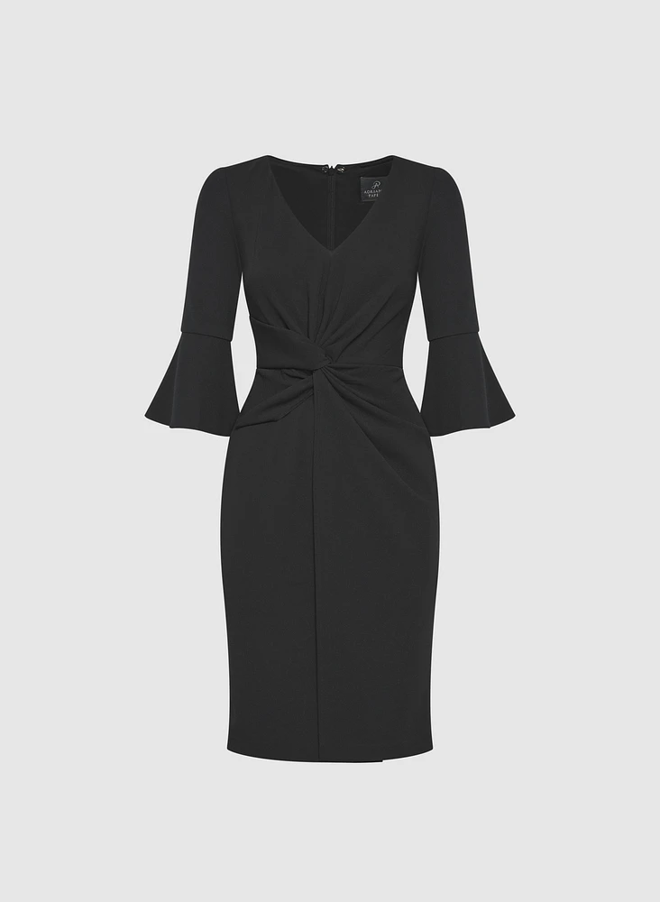 Bell Sleeve Jersey Dress