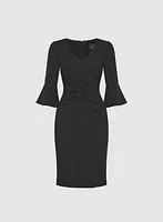 Bell Sleeve Jersey Dress