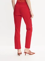 Cropped Slim-Leg Pants
