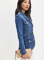 Belted Denim Jacket