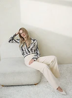 Contrast Belt Pants