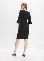 Bell Sleeve Jersey Dress