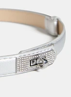 Ceinture à boucle en fermoir tournant