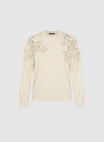 Sequin Embellished Sweatshirt