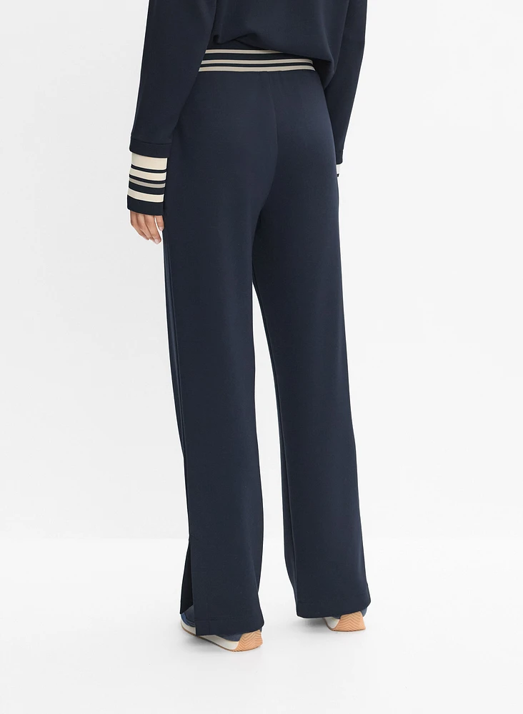 Striped Trim Knit Pants