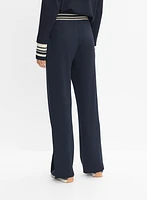Striped Trim Knit Pants